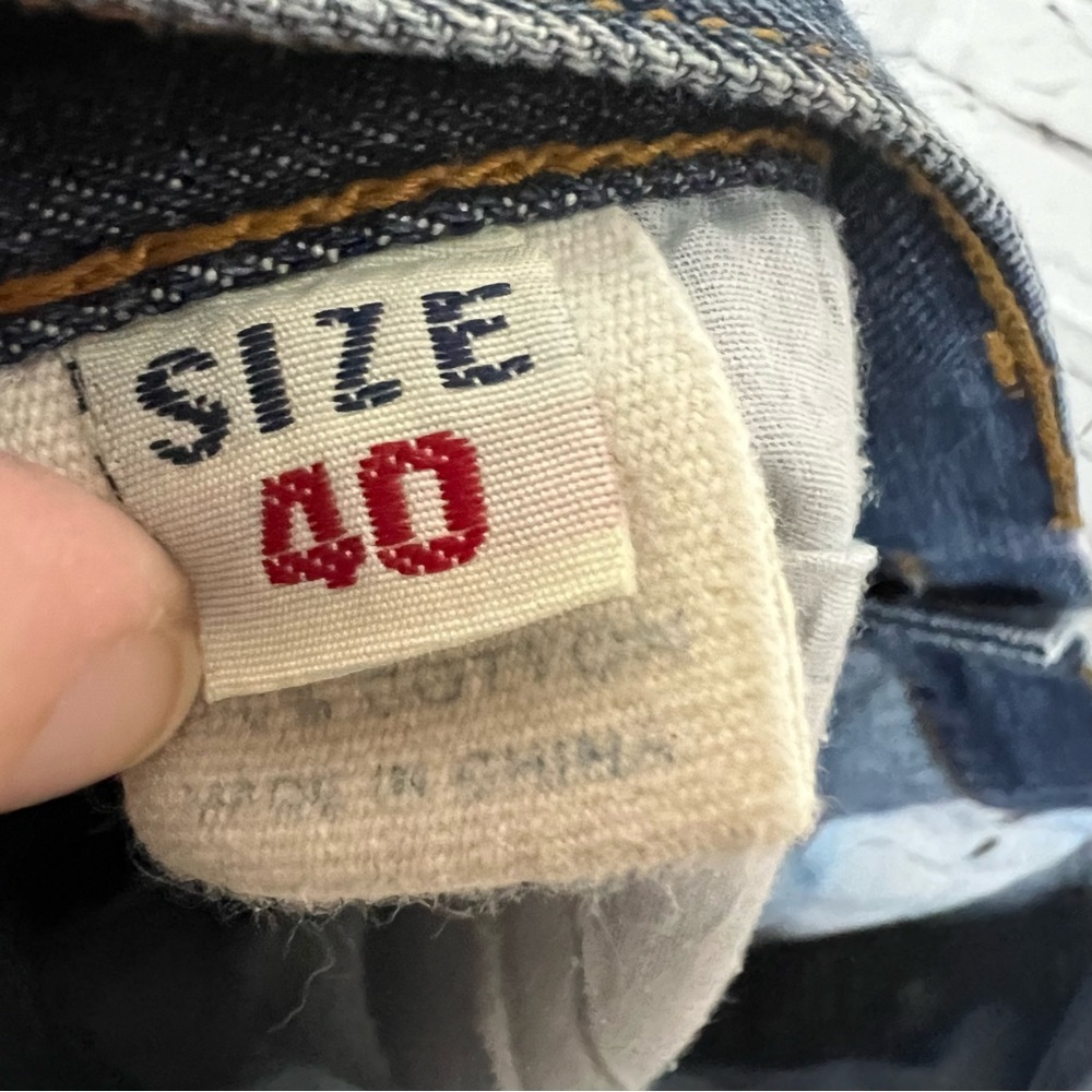 Evisu Jeans Men Size 40 Button Fly 40x31 EUC - Picture 5 of 10